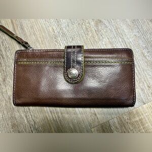 Fossil Dark Brown Leather Wallet